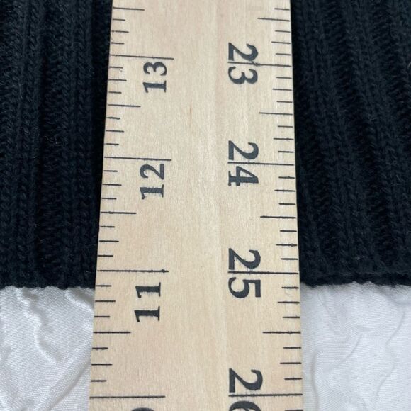 Columbia Hooded Black Long Sleeve Knit Pullover Hooded Sweater Wool Blen… - Picture 8 of 8